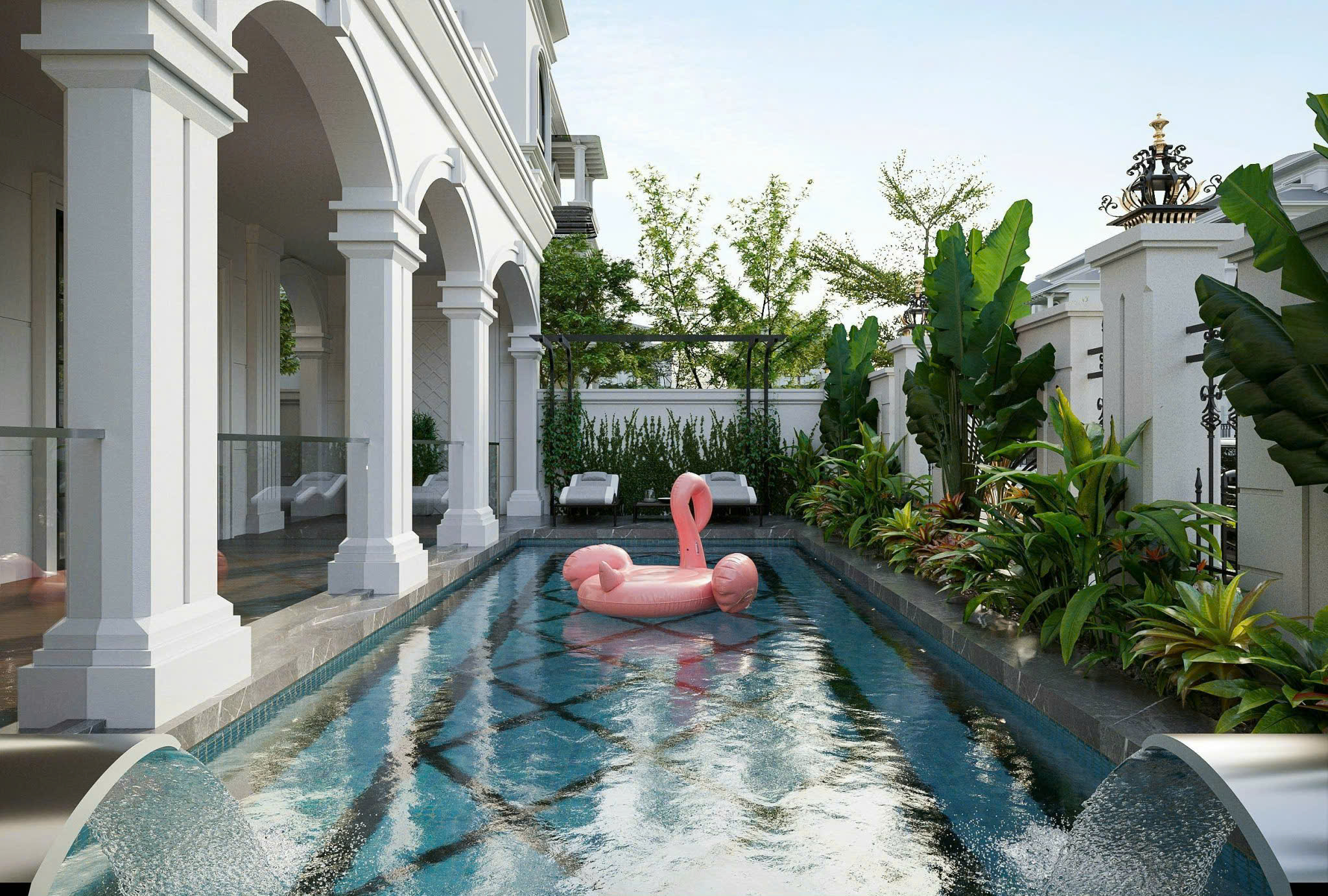 Dự án thiết kế kiến trúc biệt thự Loan Villa 10