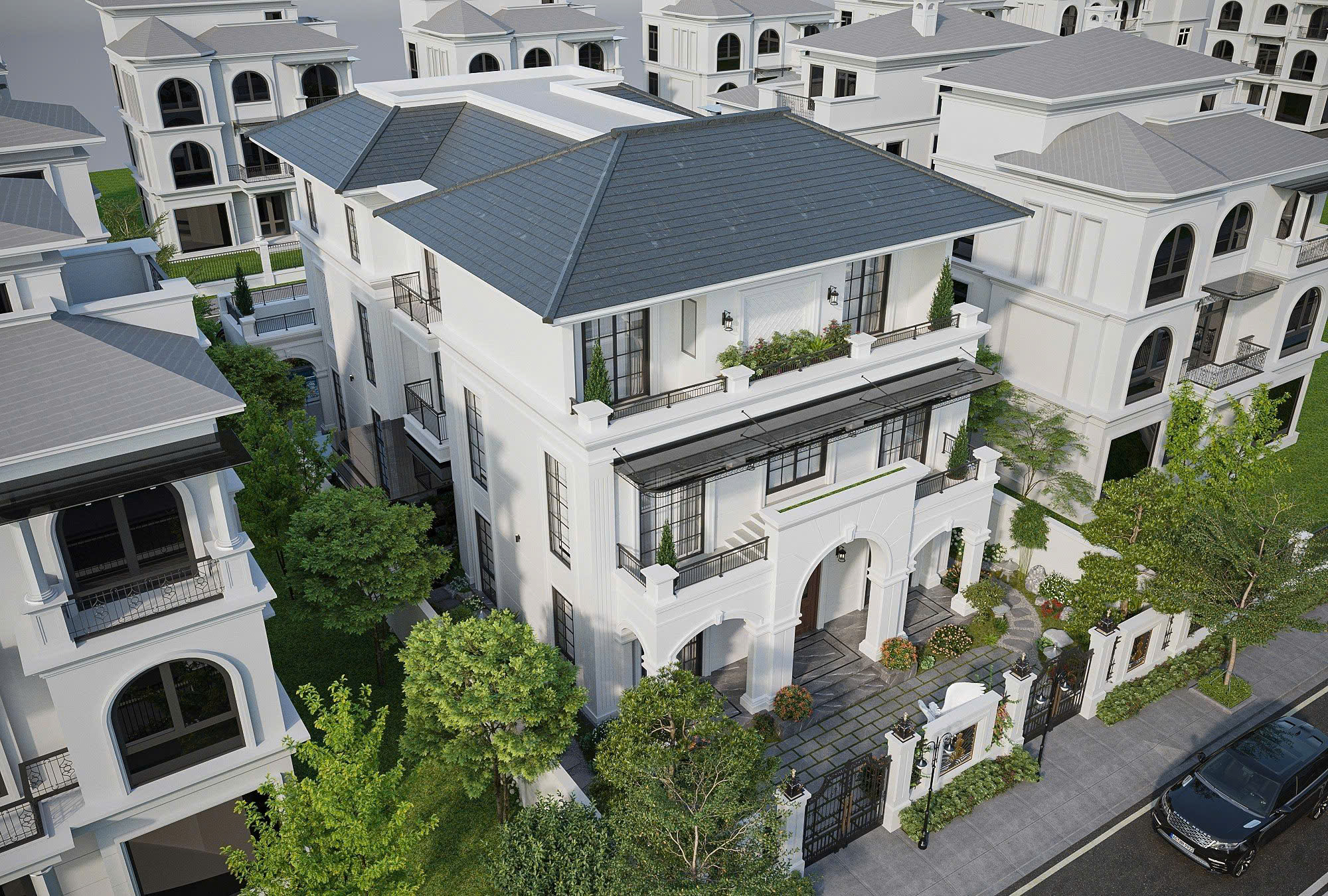 Dự án thiết kế kiến trúc biệt thự Loan Villa 4