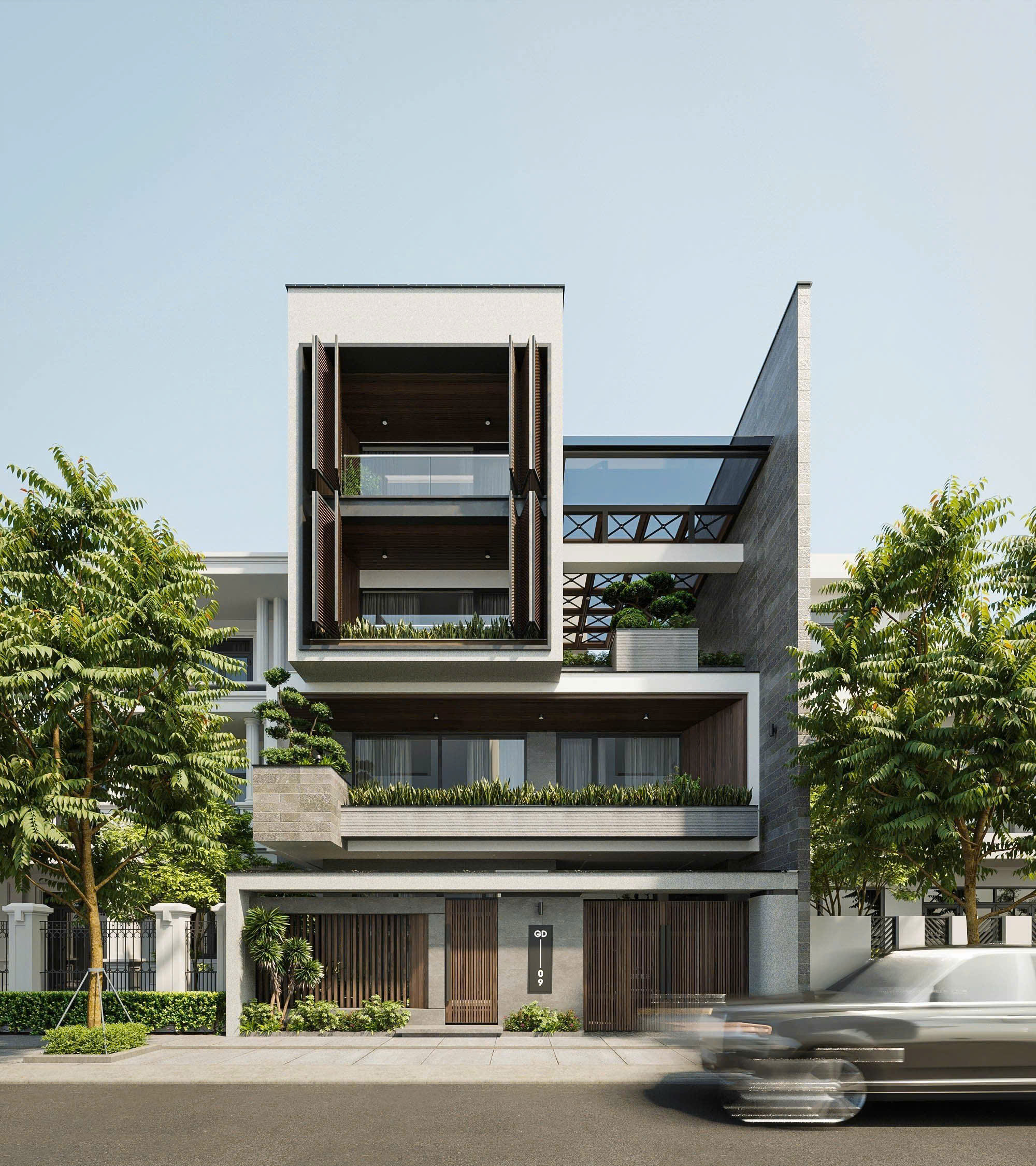 Dự án thiết kế kiến trúc biệt thự Mrs C Villa 10