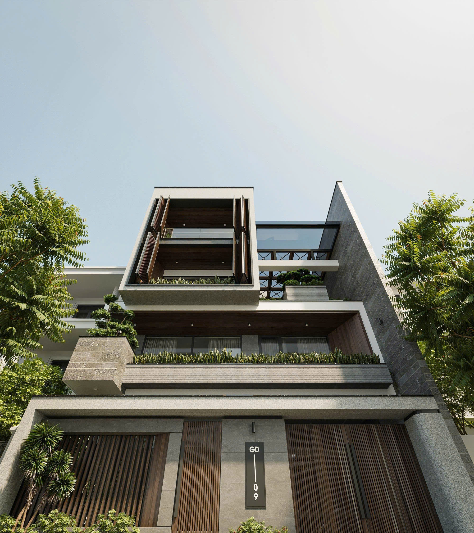 Dự án thiết kế kiến trúc biệt thự Mrs C Villa 7