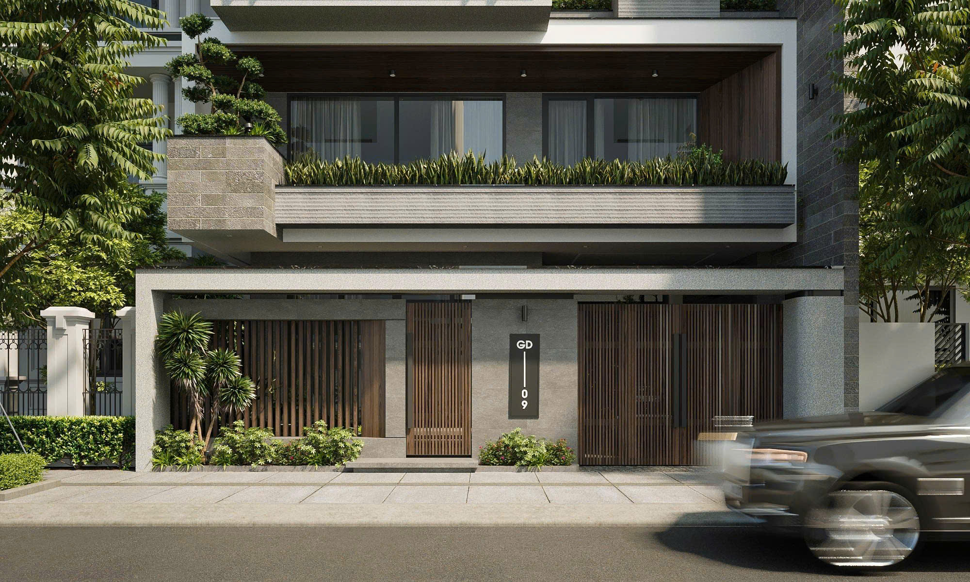 Dự án thiết kế kiến trúc biệt thự Mrs C Villa 8
