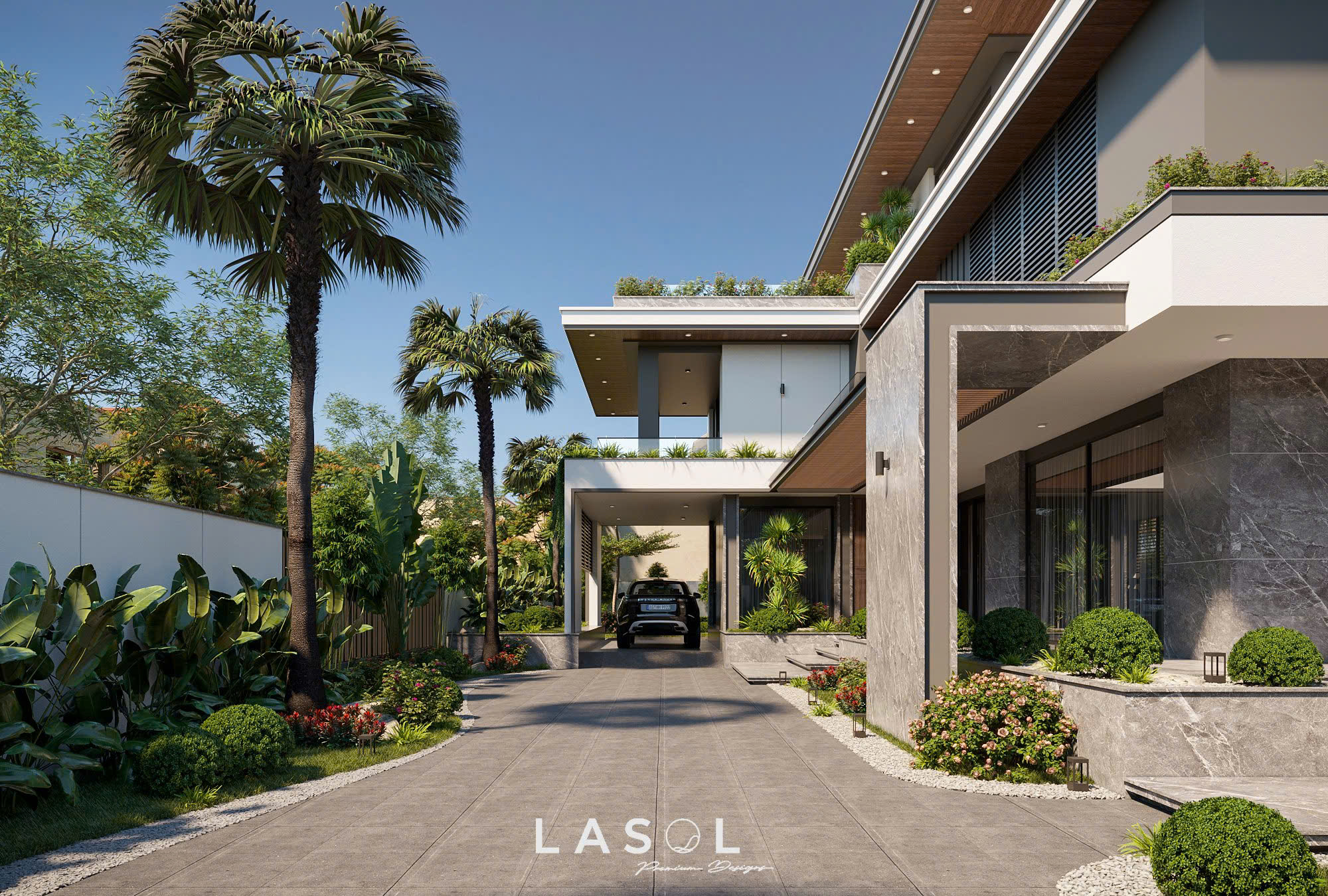 Dự án thiết kế kiến trúc biệt thự THANH LINH VILLA 10 - Lasol Design