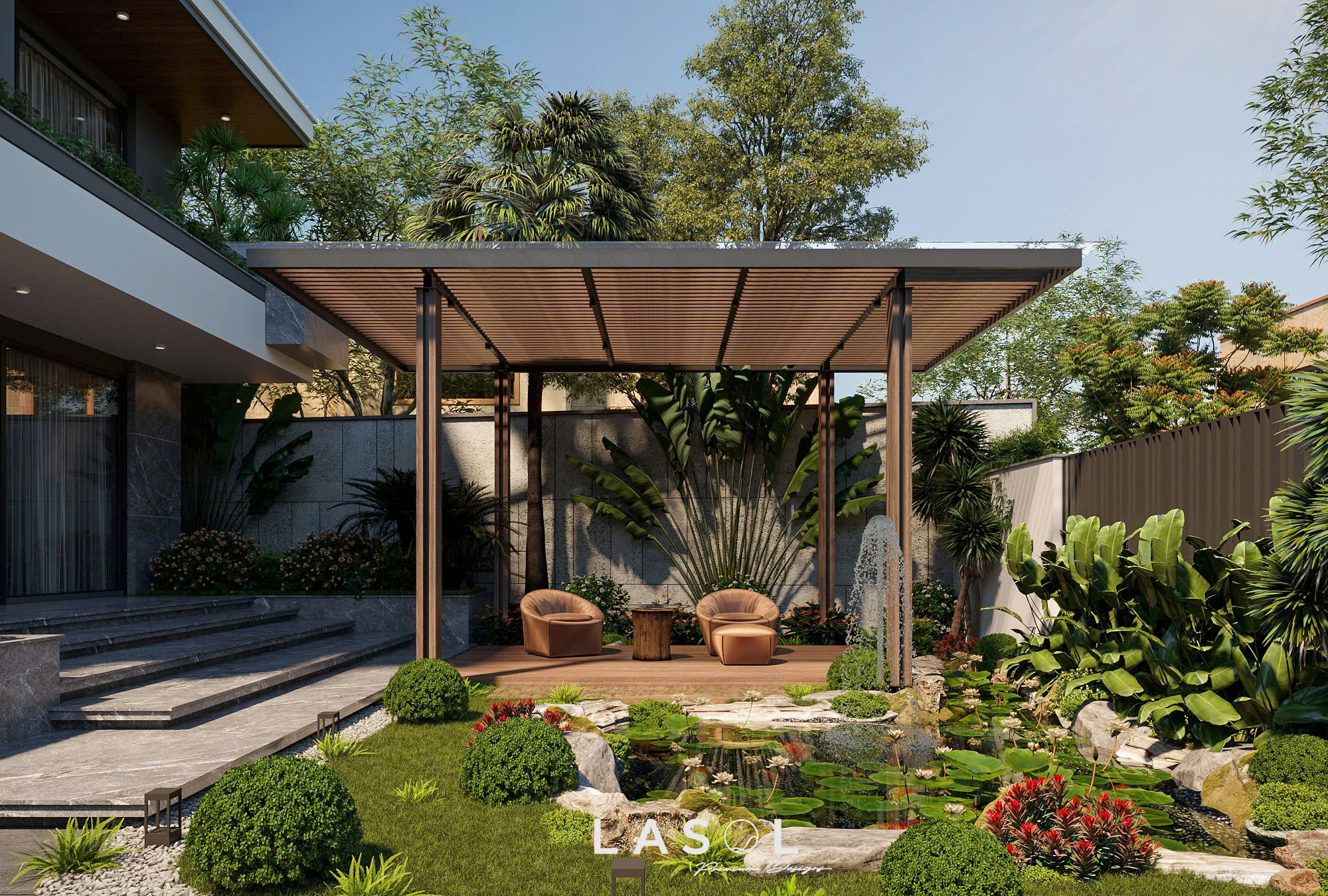 Dự án thiết kế kiến trúc biệt thự THANH LINH VILLA 11 - Lasol Design