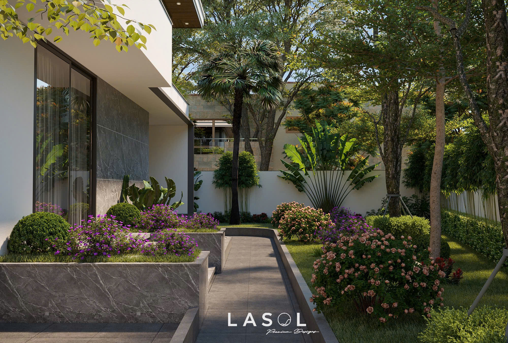 Dự án thiết kế kiến trúc biệt thự THANH LINH VILLA 2 - Lasol Design