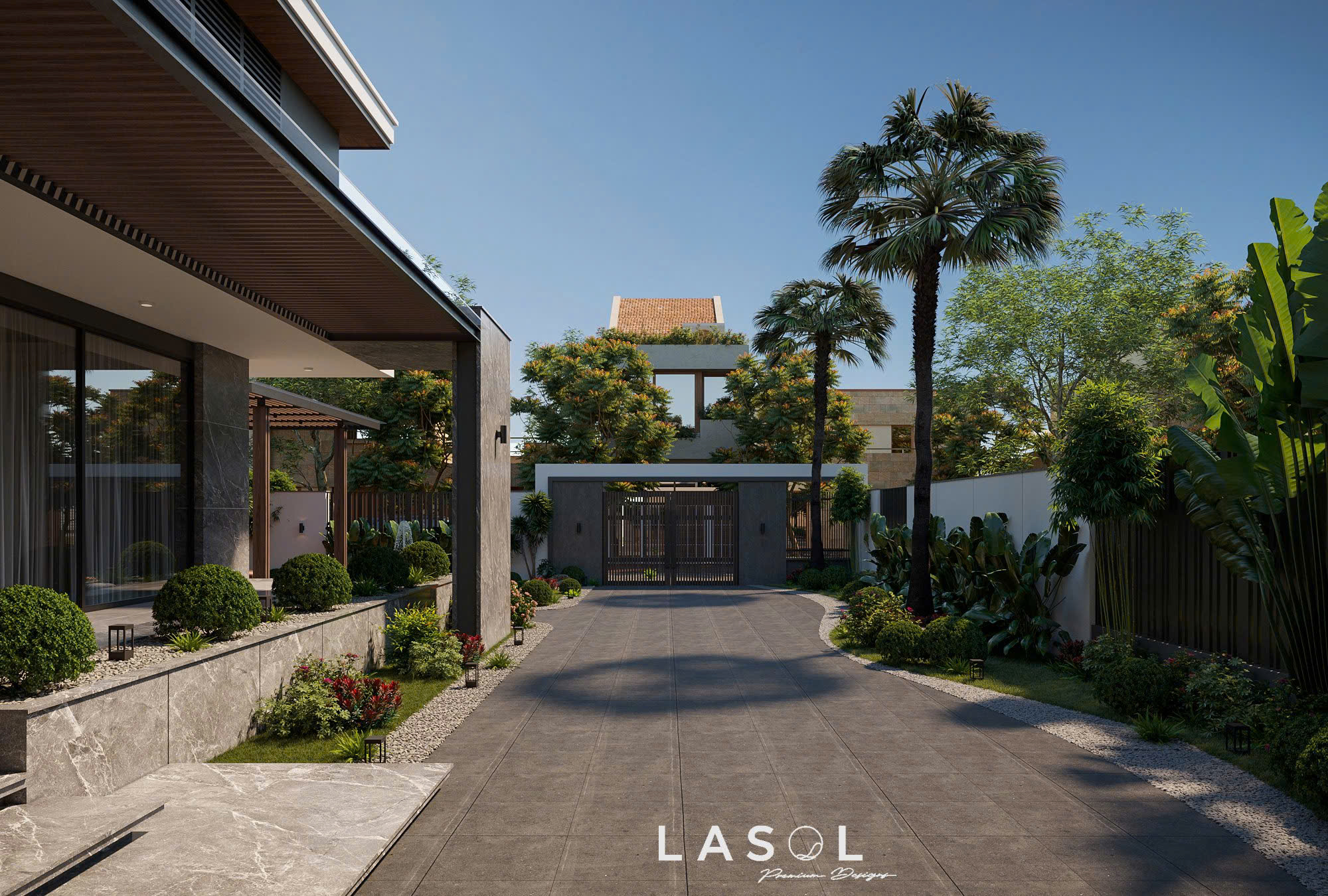 Dự án thiết kế kiến trúc biệt thự THANH LINH VILLA 3 - Lasol Design
