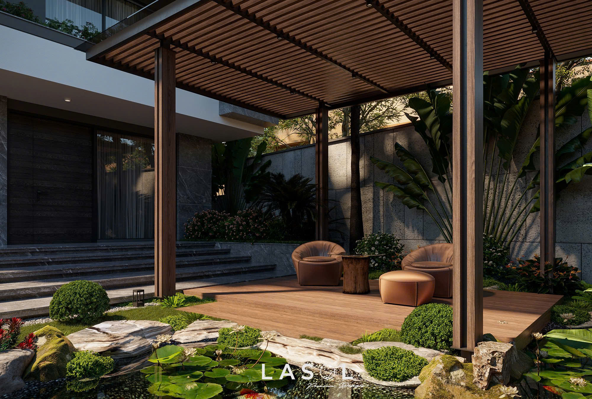 Dự án thiết kế kiến trúc biệt thự THANH LINH VILLA 4 - Lasol Design