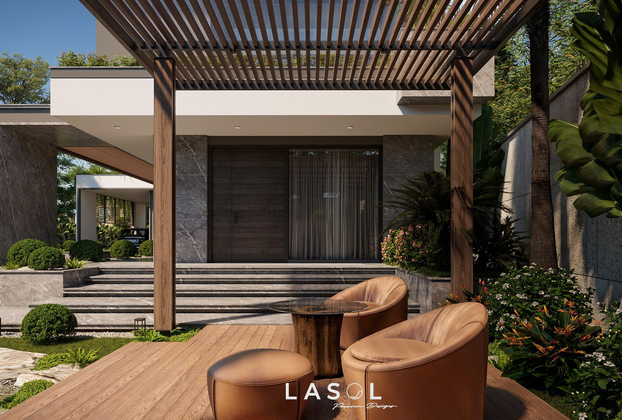Dự án thiết kế kiến trúc biệt thự THANH LINH VILLA 8 - Lasol Design