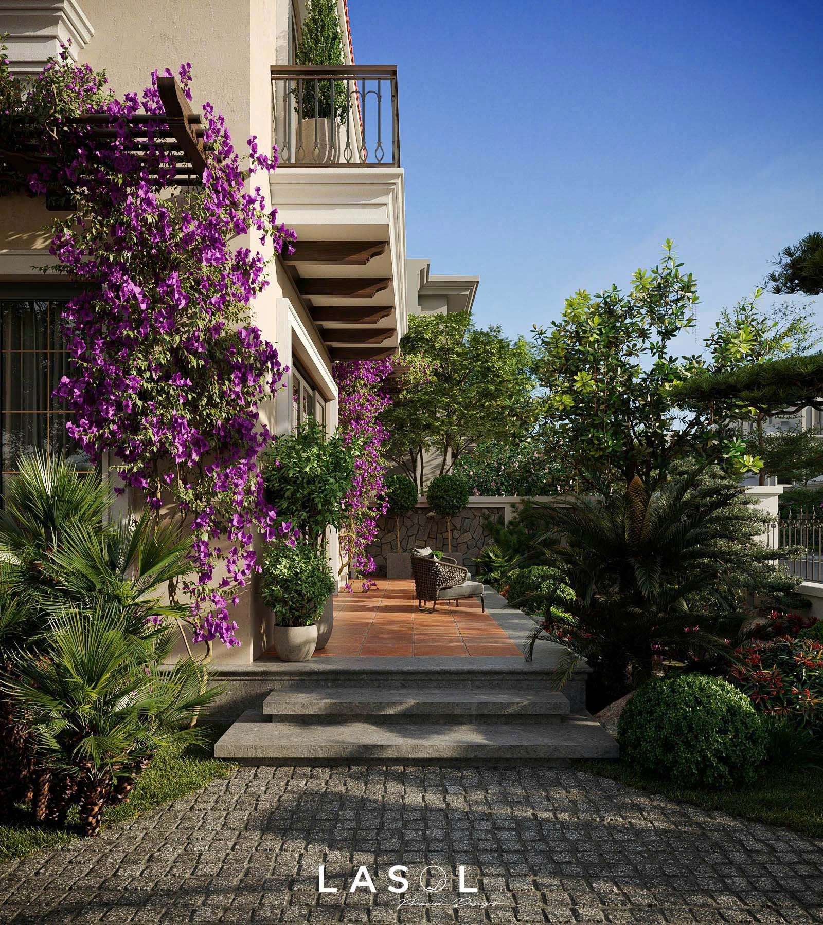 Dự án thiết kế kiến trúc kim anh villa lasol design 2