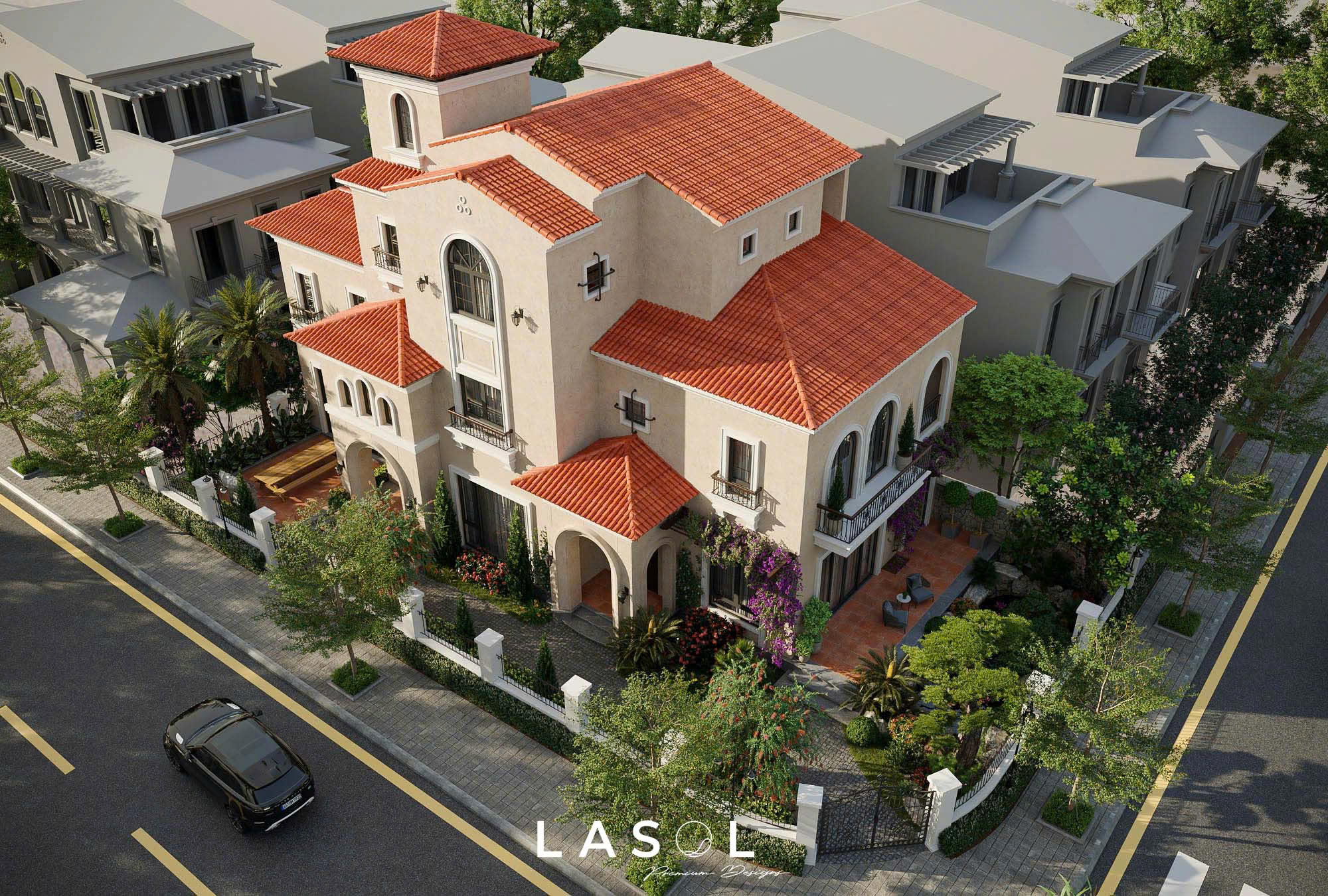 Dự án thiết kế kiến trúc kim anh villa lasol design 3
