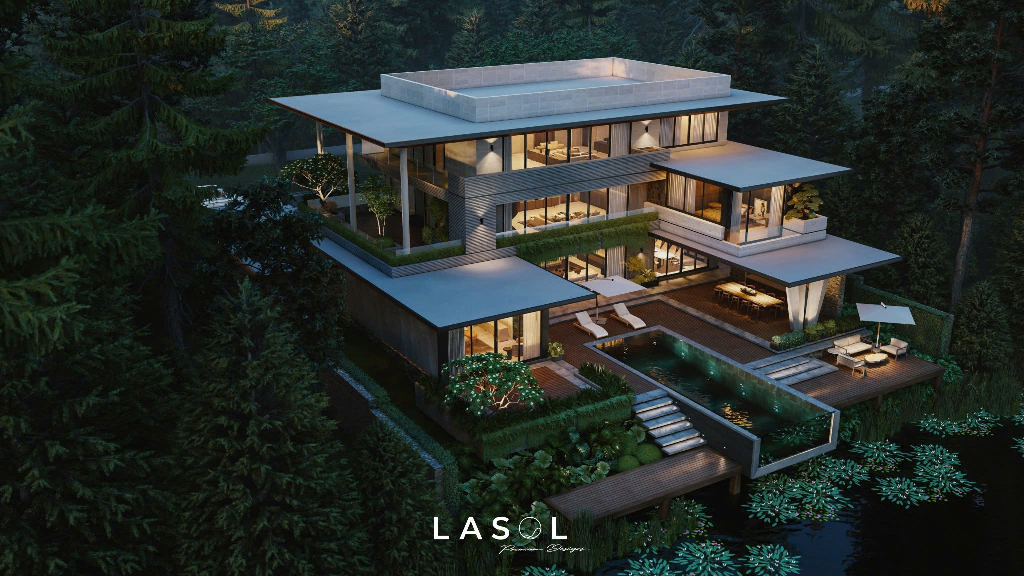 Dự án thiết kế kiến trúc biệt thự Hùng Villa - Lasol Design