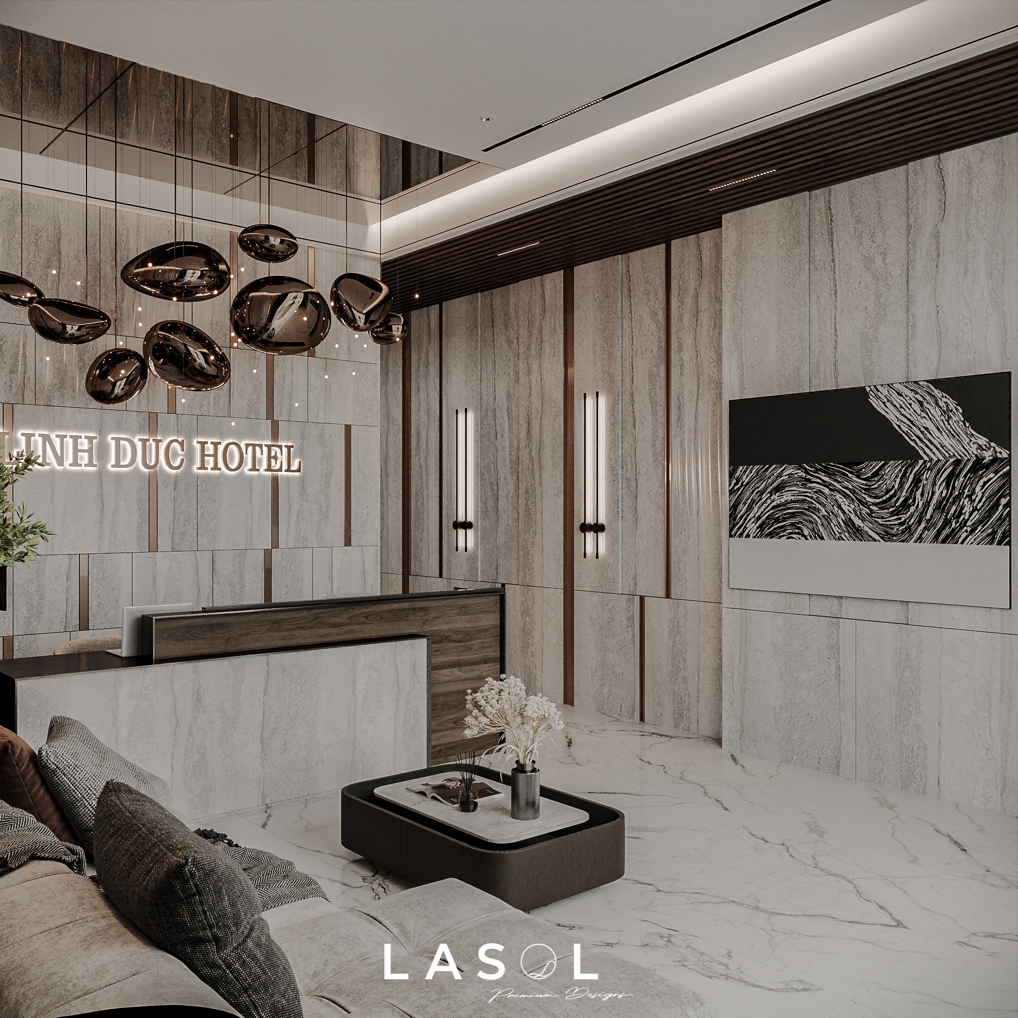 Dự án thiết kế nội thất Linh Đức Hotel 9