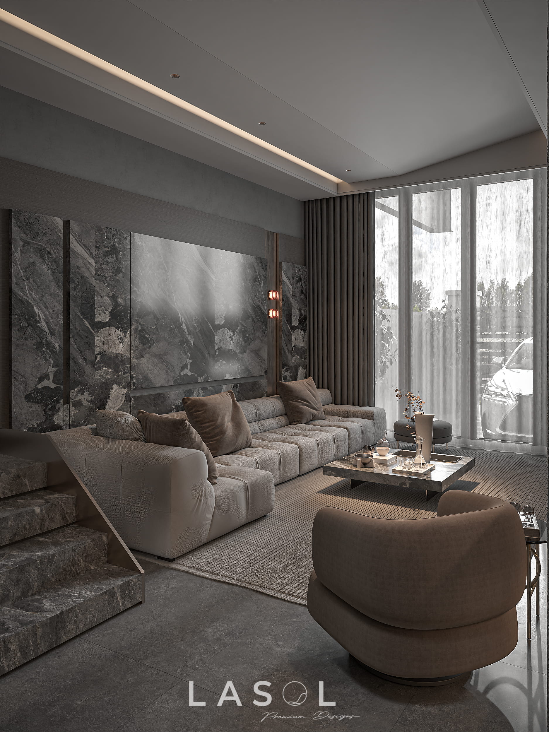 Thiết Kế Nội Thất Phòng Khách Đô Đoan House