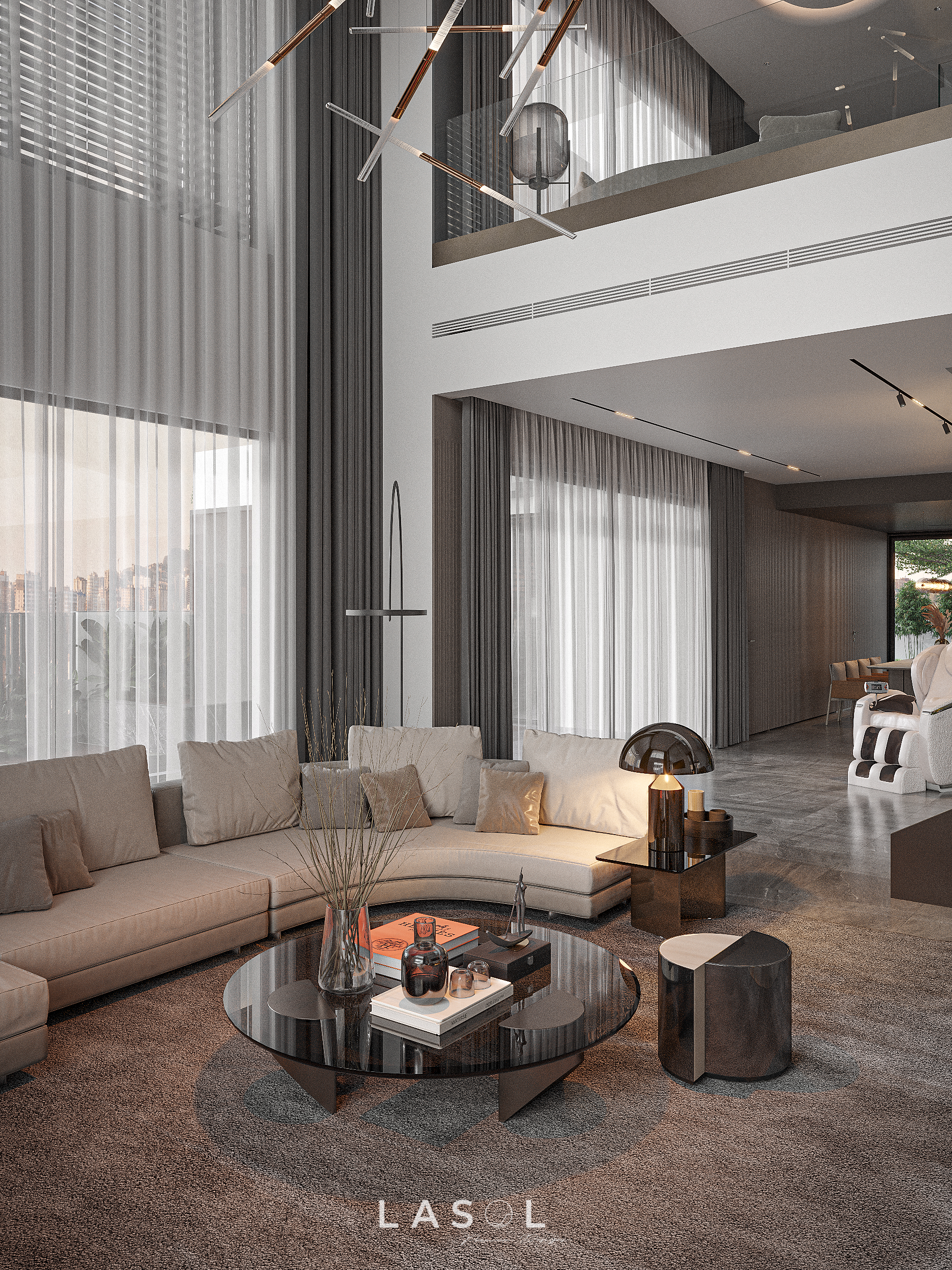 Thiết kế nội thất phòng khách THANH LINH VILLA