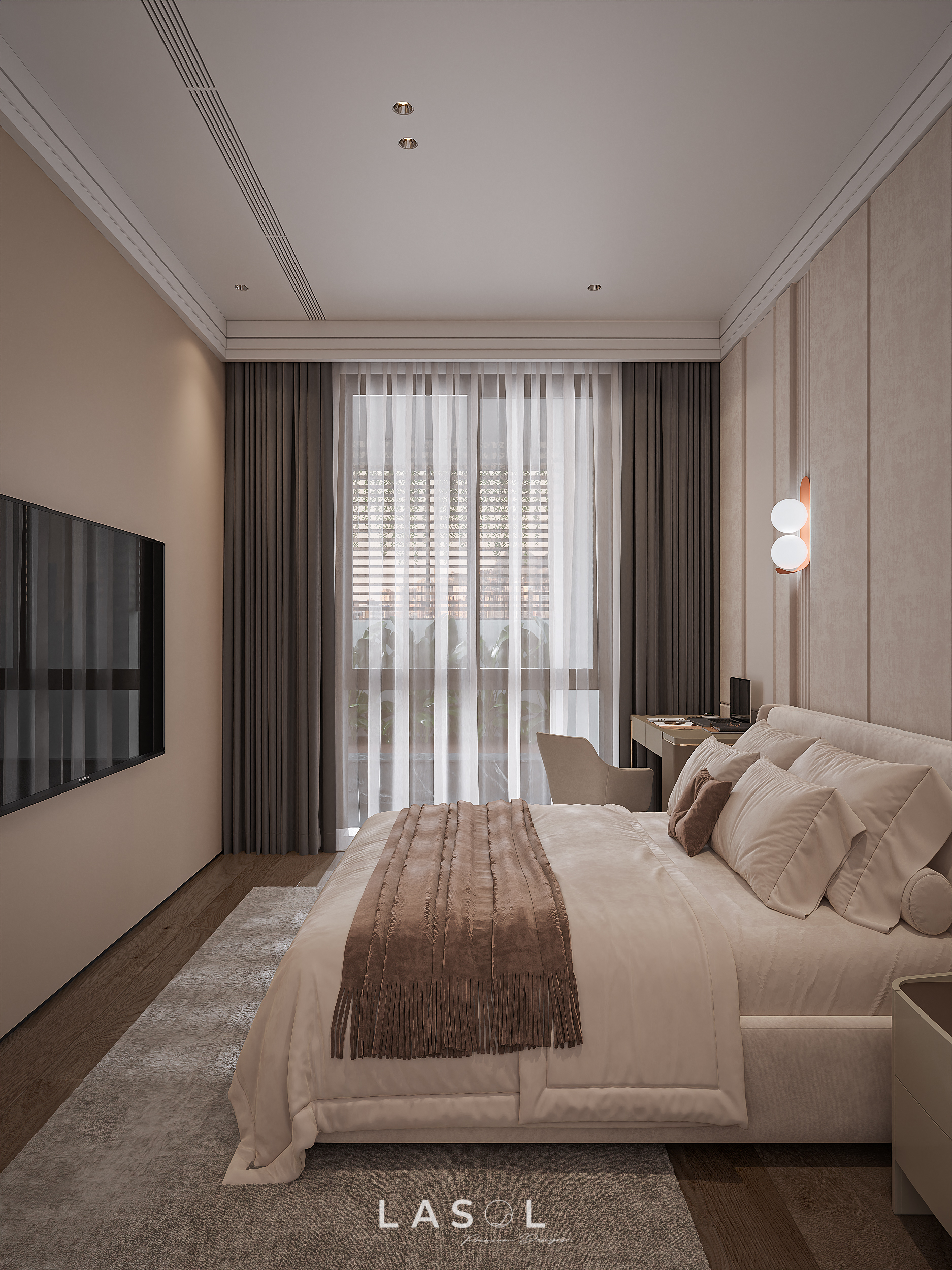 Thiết kế nội thất phòng ngủ THANH LINH VILLA