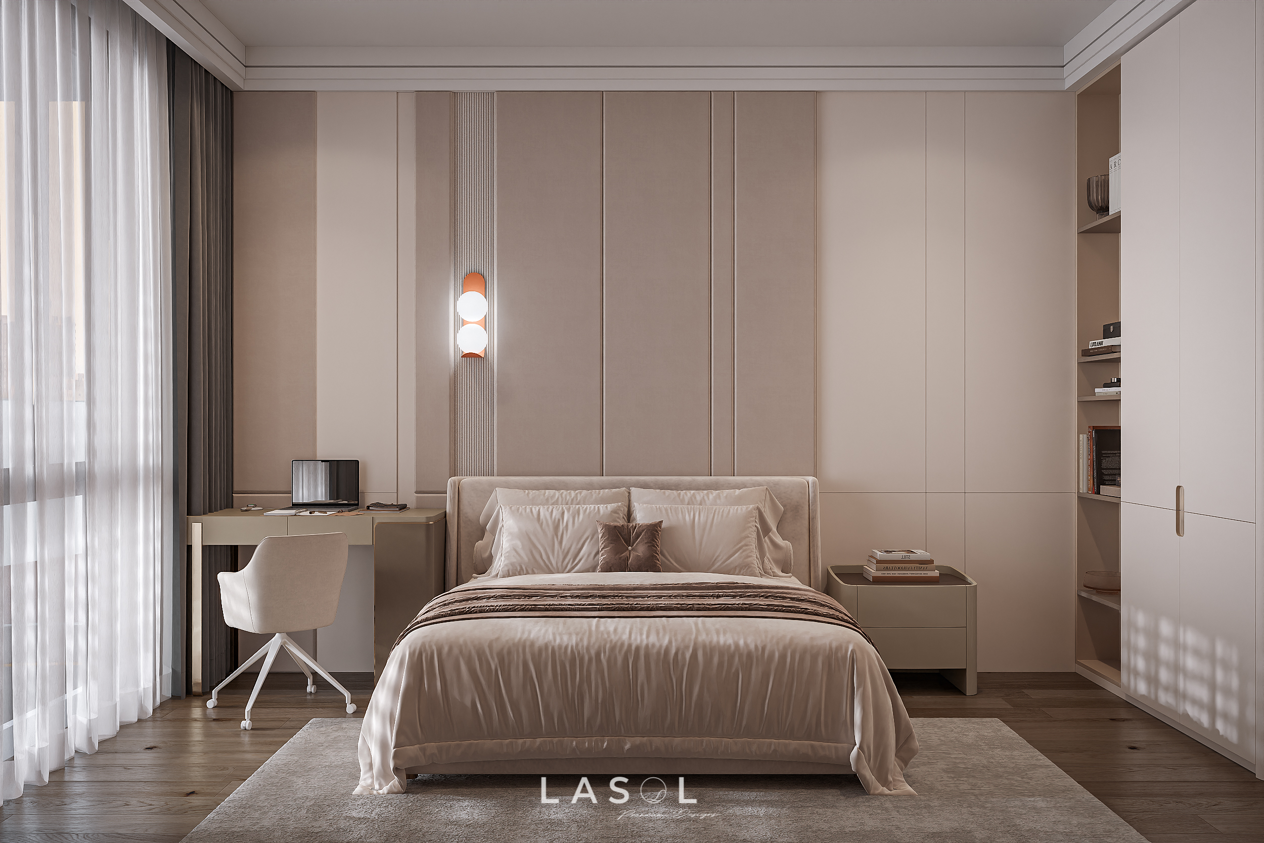 Thiết kế nội thất phòng ngủ THANH LINH VILLA
