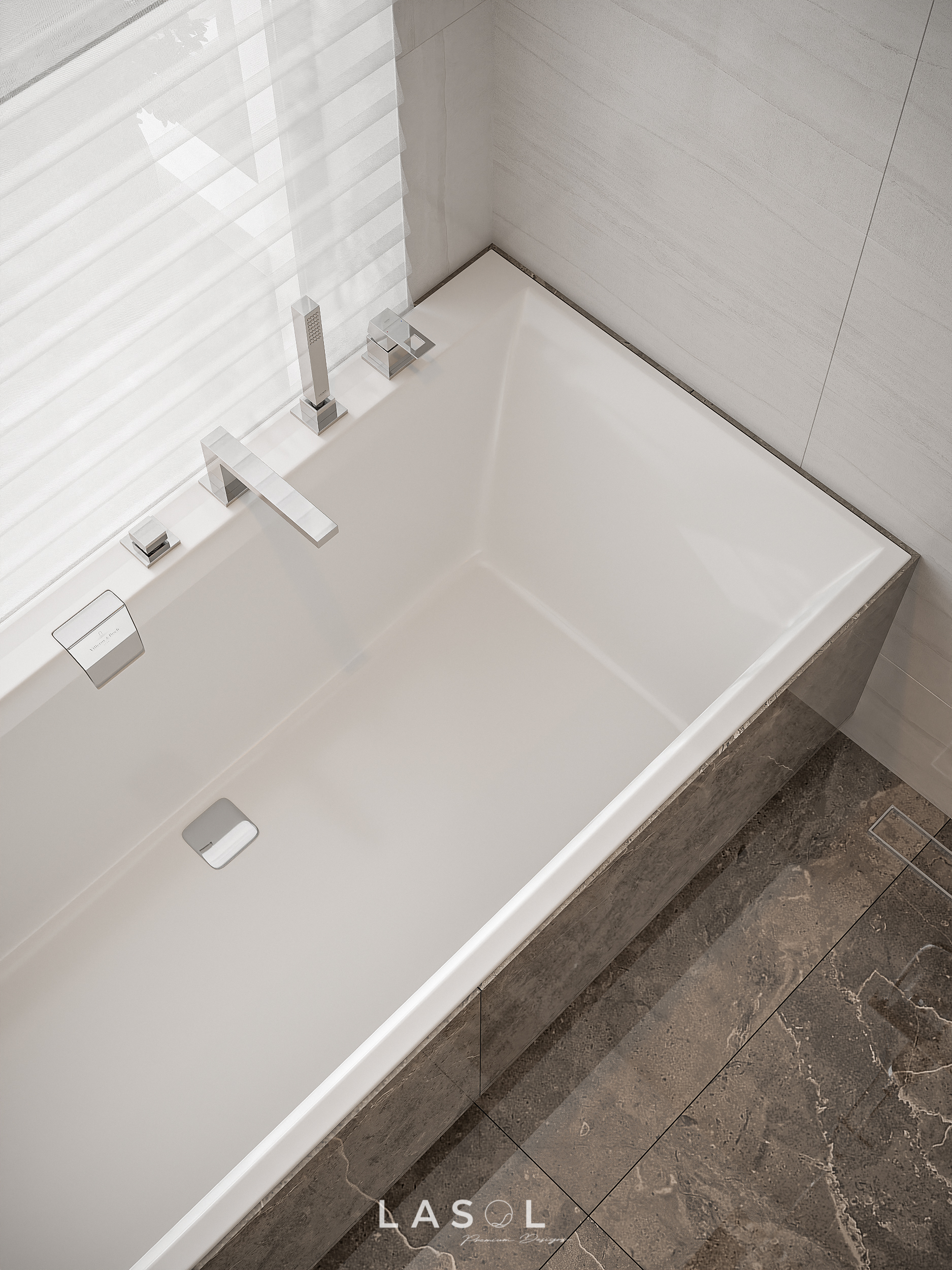 Thiết kế nội thất phòng wc master THANH LINH VILLA